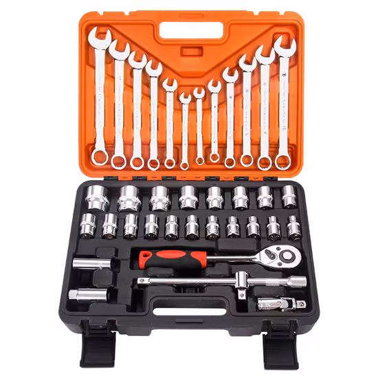Behappy Juego de llaves universales de 37 piezas, herramientas de reparación de automóviles, cabezal rápido