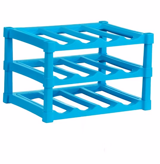 Estante de exhibición plástico de lujo de la licorería para la botella de vino tinto